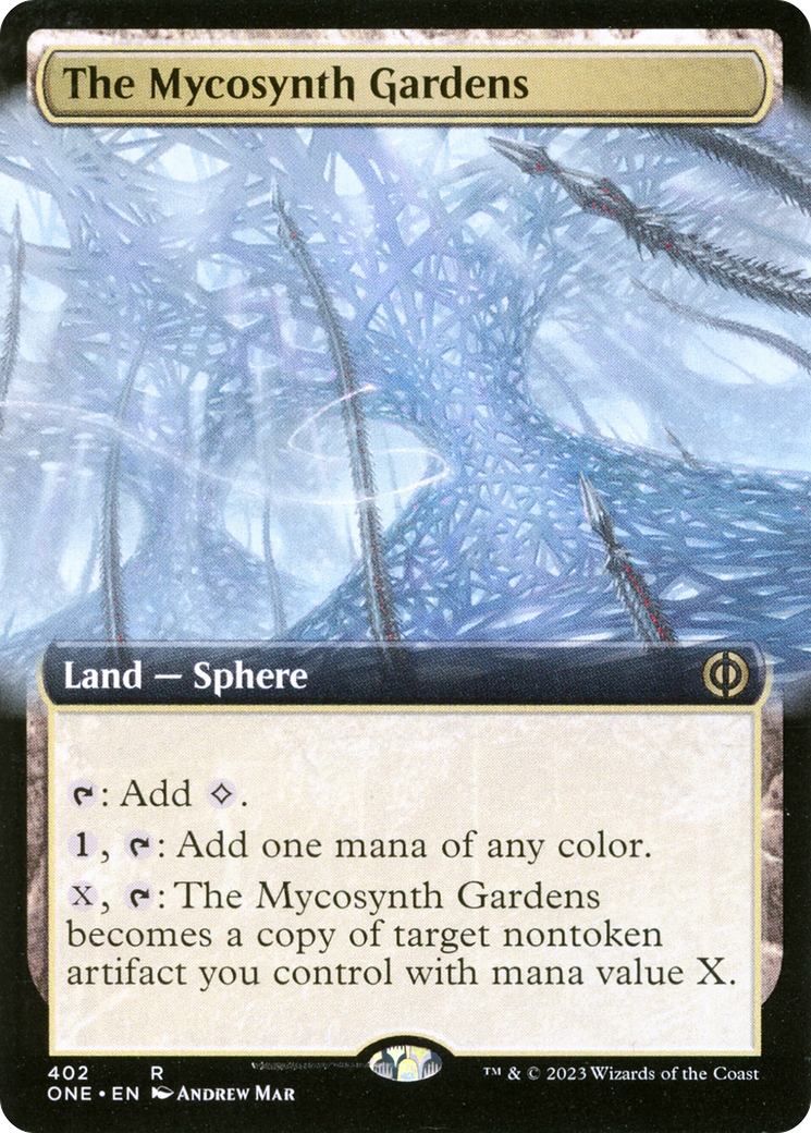 The Mycosynth Gardens (Extended Art) [Phyrexia: All Will Be One] | Yard's Games Ltd