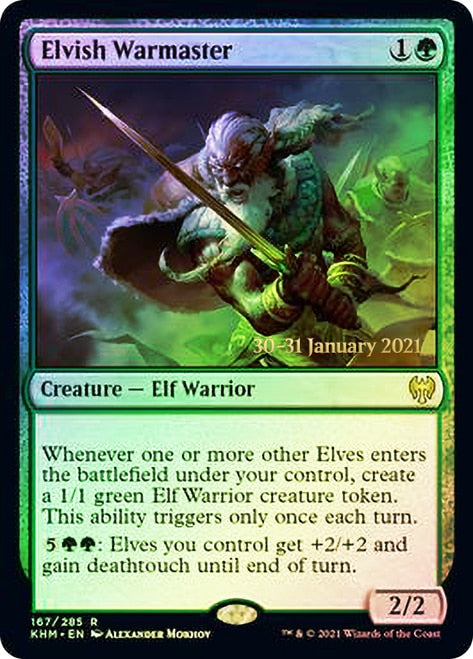 Elvish Warmaster [Kaldheim Prerelease Promos] | Yard's Games Ltd