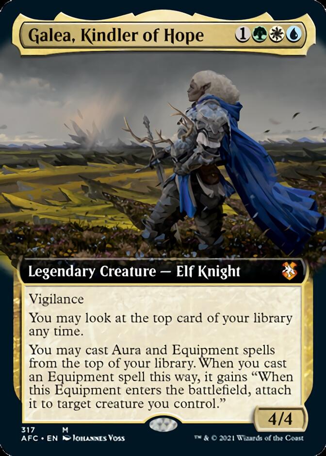 Galea, Kindler of Hope (Extended Art) [Dungeons & Dragons: Adventures in the Forgotten Realms Commander] | Yard's Games Ltd