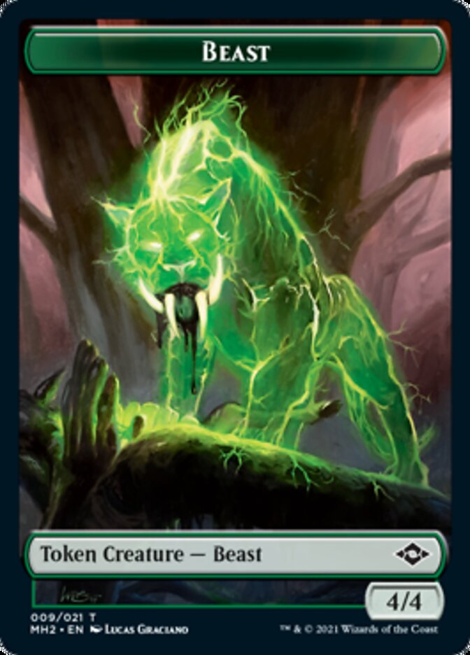 Beast Token [Modern Horizons 2 Tokens] | Yard's Games Ltd