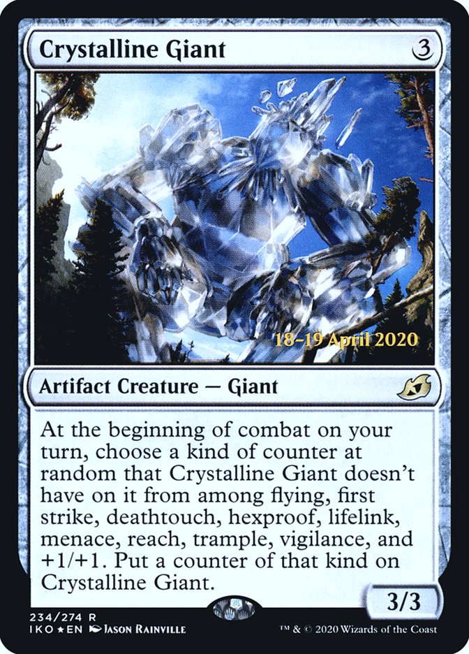 Crystalline Giant [Ikoria: Lair of Behemoths Prerelease Promos] | Yard's Games Ltd