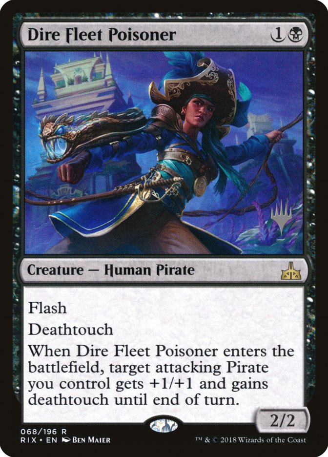 Dire Fleet Poisoner (Promo Pack) [Rivals of Ixalan Promos] | Yard's Games Ltd