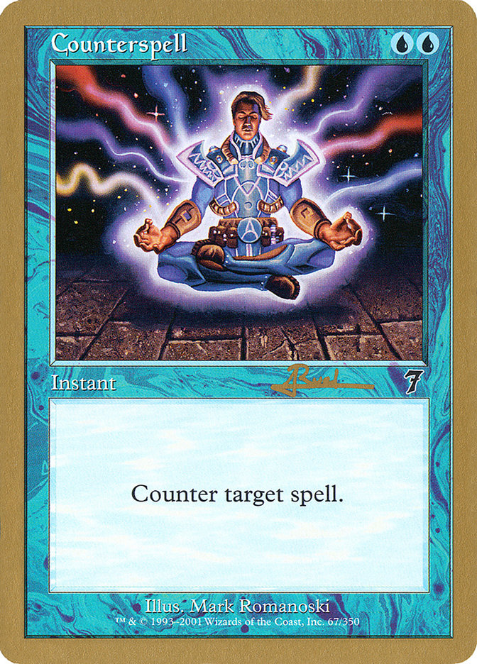 Counterspell (Antoine Ruel) (7ED) [World Championship Decks 2001] | Yard's Games Ltd