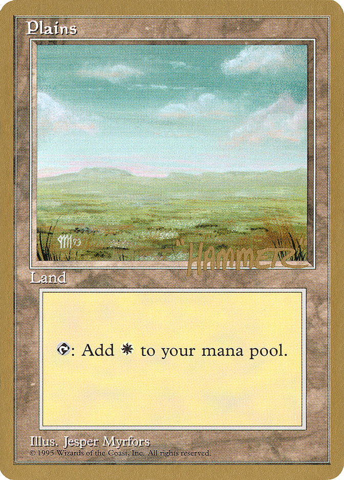 Plains (shr364) (Shawn "Hammer" Regnier) [Pro Tour Collector Set] | Yard's Games Ltd