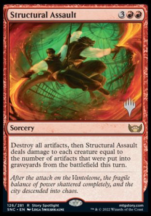 Structural Assault (Promo Pack) [Streets of New Capenna Promos] | Yard's Games Ltd