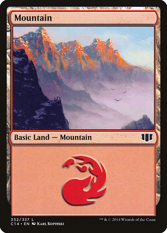 Mountain (332) [Commander 2014] | Yard's Games Ltd