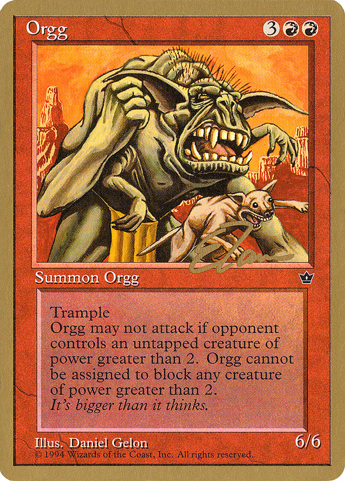 Orgg (Eric Tam) [Pro Tour Collector Set] | Yard's Games Ltd