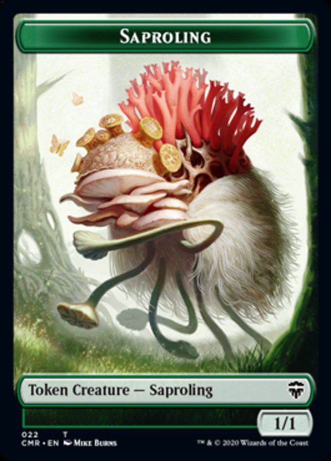 Illusion // Saproling Double-Sided Token [Commander Legends Tokens] | Yard's Games Ltd