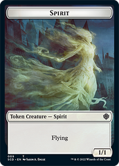 Bird // Spirit Double-Sided Token [Starter Commander Decks] | Yard's Games Ltd