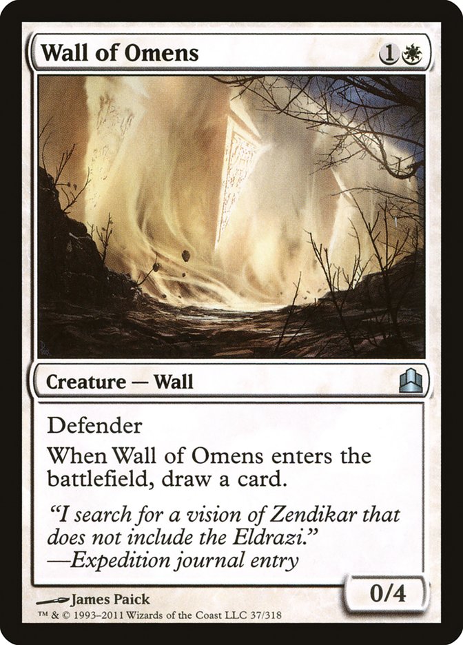 Wall of Omens [Commander 2011] | Yard's Games Ltd