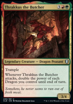 Thrakkus the Butcher [Commander Legends: Battle for Baldur's Gate] | Yard's Games Ltd