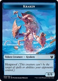 Kraken // Satyr Double-Sided Token [Theros Beyond Death Tokens] | Yard's Games Ltd