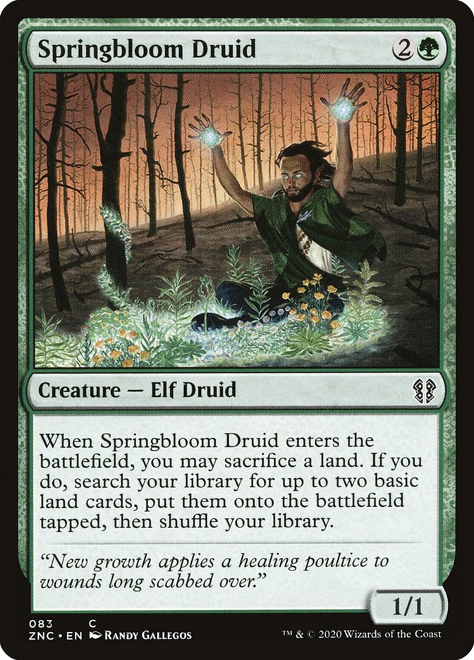 Springbloom Druid [Zendikar Rising Commander] | Yard's Games Ltd