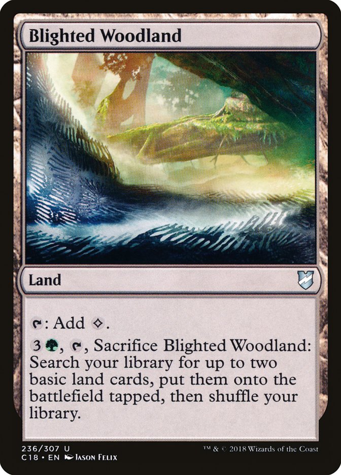 Blighted Woodland [Commander 2018] | Yard's Games Ltd