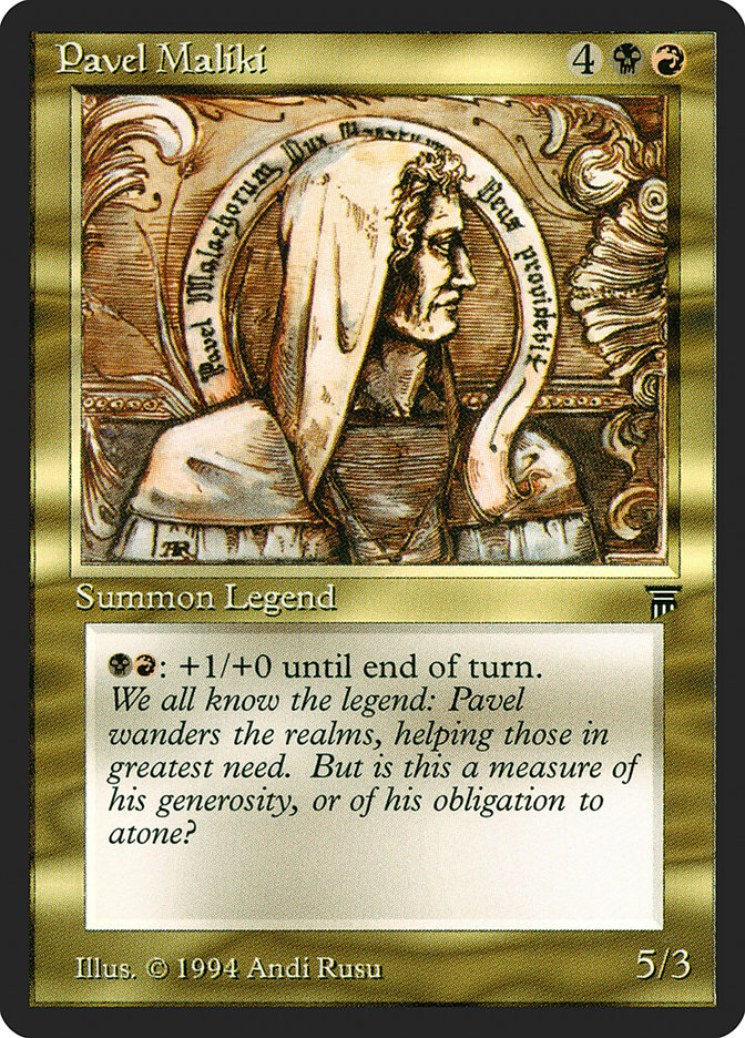 Pavel Maliki [Legends] | Yard's Games Ltd