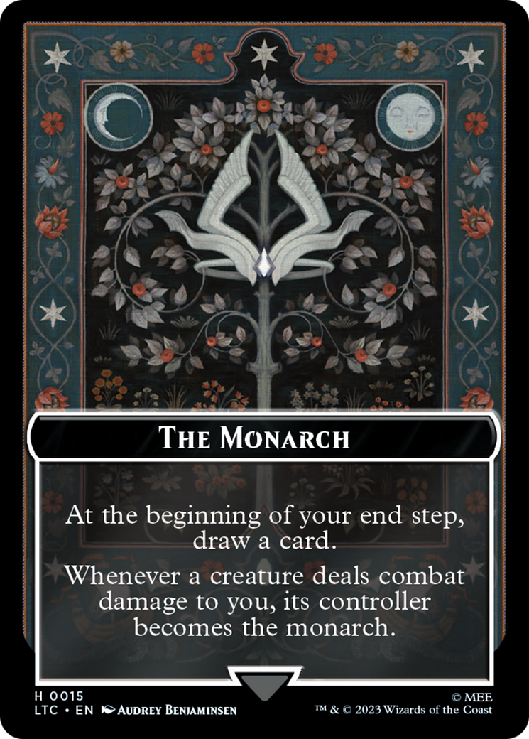 The Monarch // Treasure Double-Sided Token [The Lord of the Rings: Tales of Middle-Earth Commander Tokens] | Yard's Games Ltd