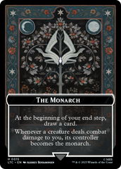 The Monarch // Treasure Double-Sided Token [The Lord of the Rings: Tales of Middle-Earth Commander Tokens] | Yard's Games Ltd