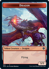 Dragon // Dragon Double-Sided Token [Starter Commander Decks] | Yard's Games Ltd