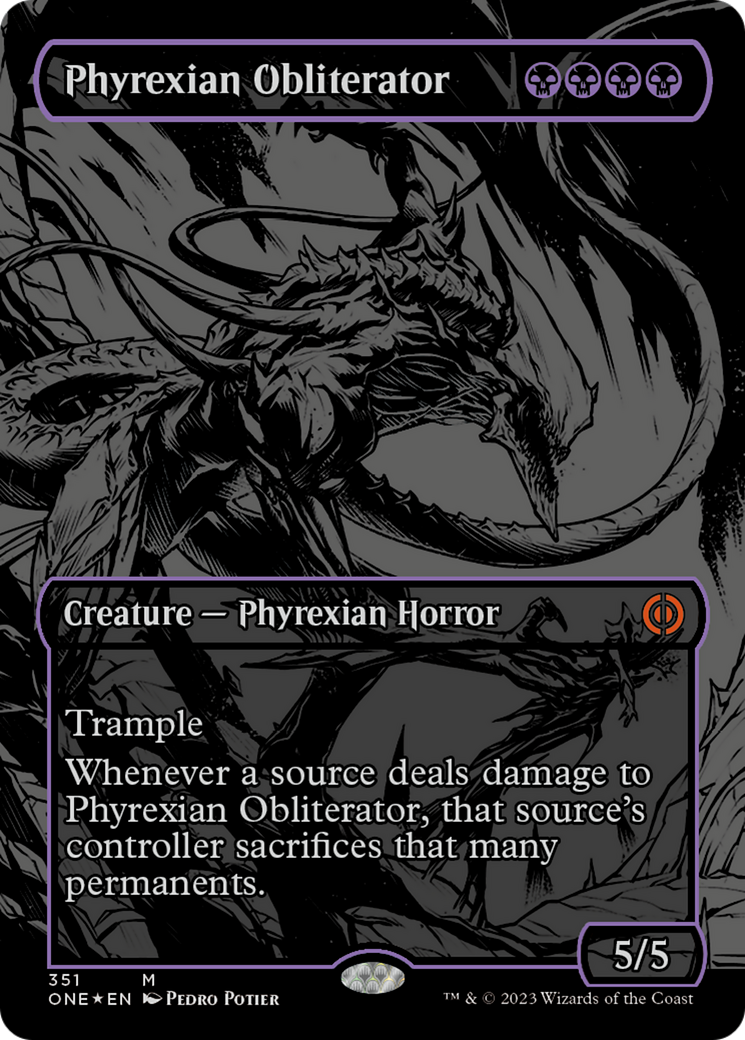 Phyrexian Obliterator (Oil Slick Raised Foil) [Phyrexia: All Will Be One] | Yard's Games Ltd