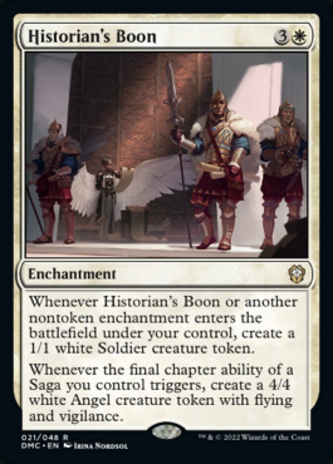 Historian's Boon [Dominaria United Commander] | Yard's Games Ltd