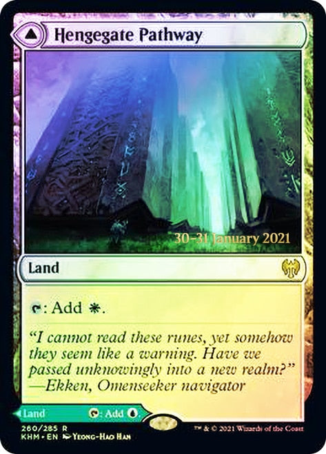 Hengegate Pathway // Mistgate Pathway [Kaldheim Prerelease Promos] | Yard's Games Ltd