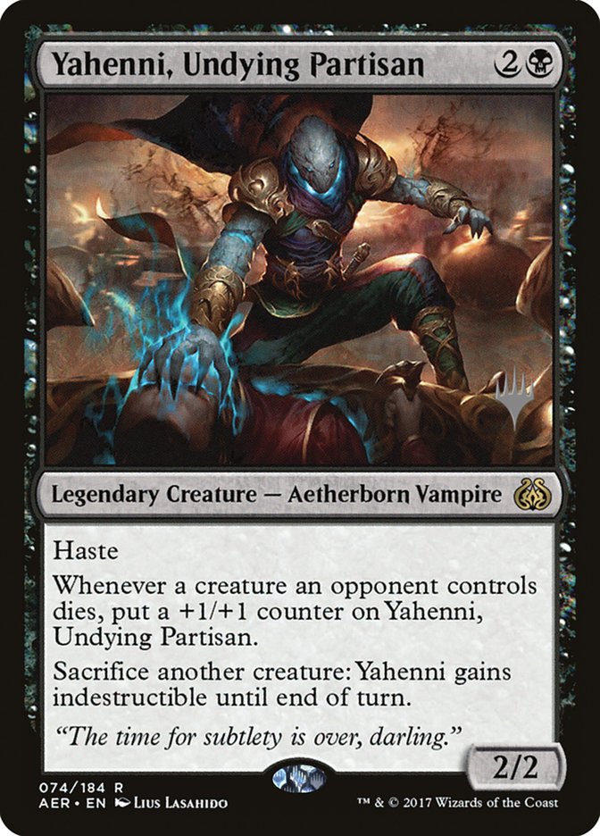 Yahenni, Undying Partisan (Promo Pack) [Aether Revolt Promos] | Yard's Games Ltd