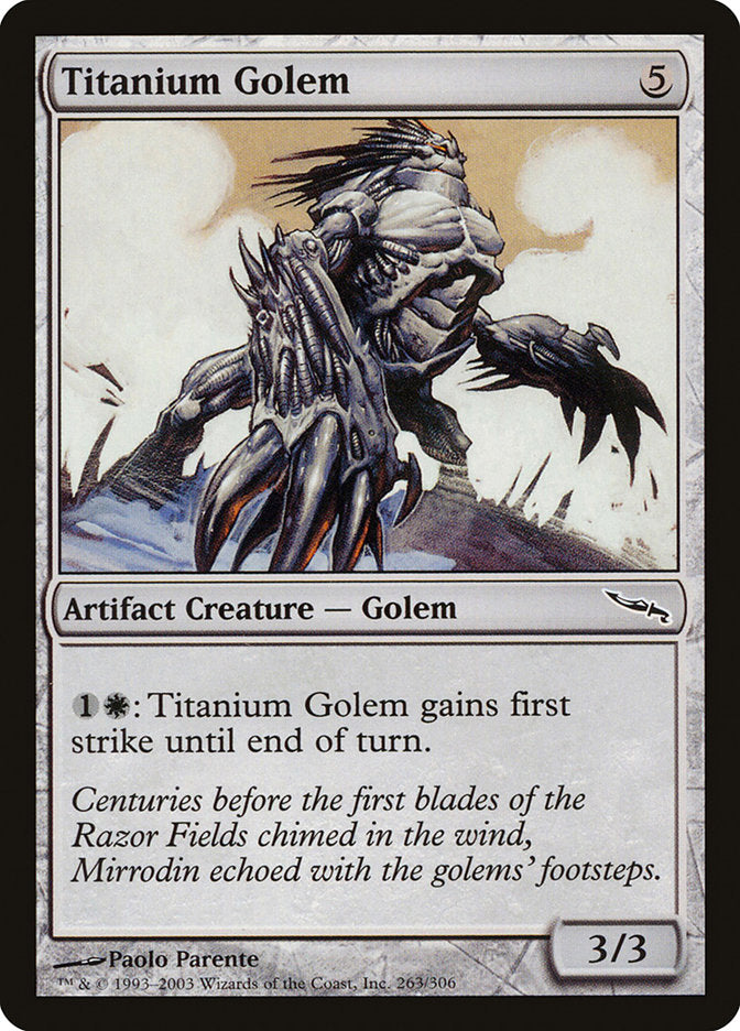 Titanium Golem [Mirrodin] | Yard's Games Ltd