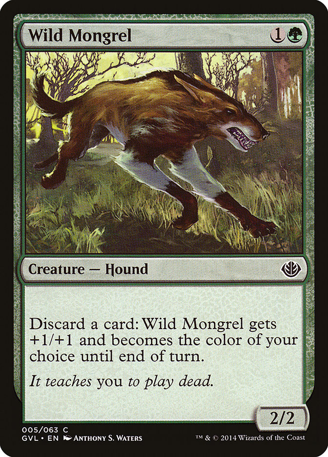 Wild Mongrel (Garruk vs. Liliana) [Duel Decks Anthology] | Yard's Games Ltd