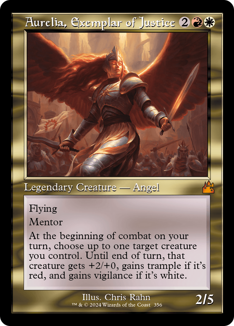 Aurelia, Exemplar of Justice (Retro) [Ravnica Remastered] | Yard's Games Ltd