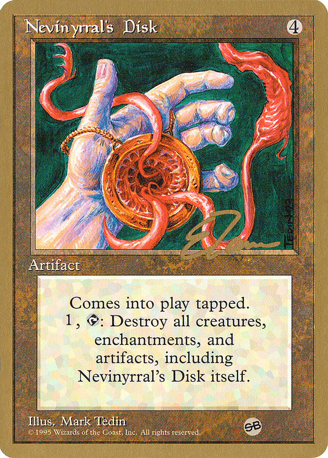 Nevinyrral's Disk (Eric Tam) (SB) [Pro Tour Collector Set] | Yard's Games Ltd