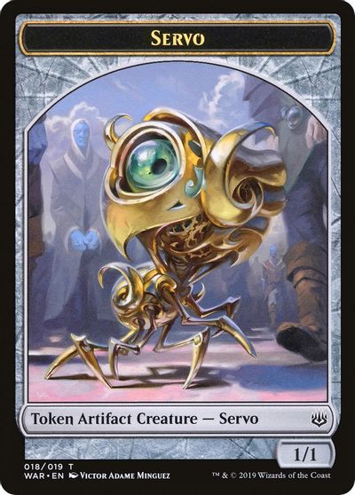 Servo // Wizard Double-Sided Token [Challenger Decks 2020 Tokens] | Yard's Games Ltd