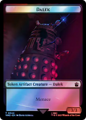 Dalek // Food (0058) Double-Sided Token (Surge Foil) [Doctor Who Tokens] | Yard's Games Ltd