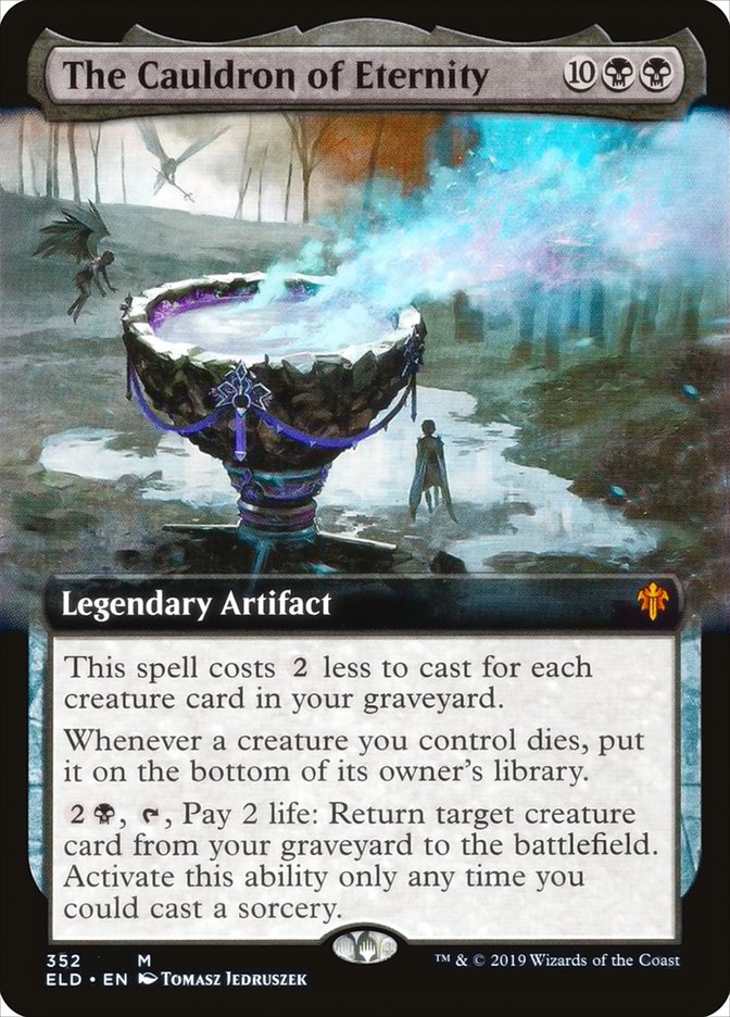 The Cauldron of Eternity (Extended Art) [Throne of Eldraine] | Yard's Games Ltd