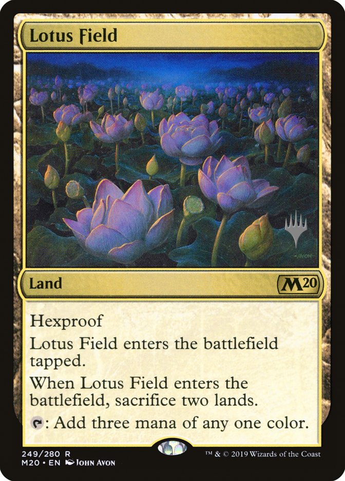 Lotus Field (Promo Pack) [Core Set 2020 Promos] | Yard's Games Ltd