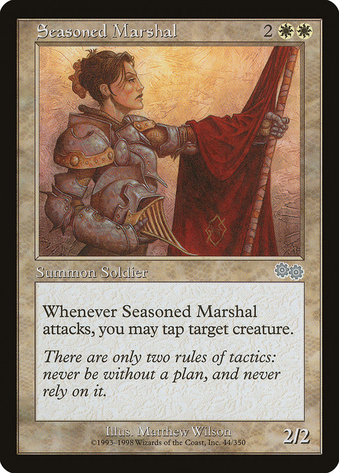 Seasoned Marshal [Urza's Saga] | Yard's Games Ltd