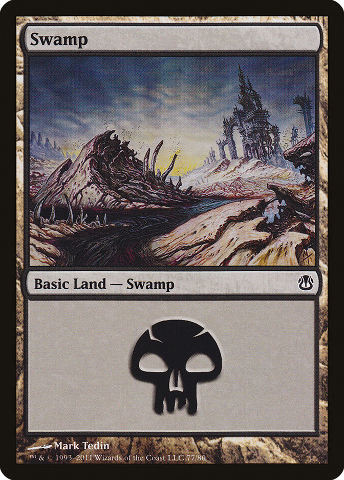 Swamp (77) [Duel Decks: Ajani vs. Nicol Bolas] | Yard's Games Ltd