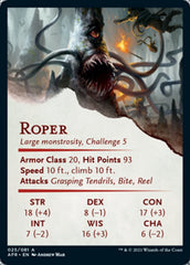 Roper Art Card [Dungeons & Dragons: Adventures in the Forgotten Realms Art Series] | Yard's Games Ltd