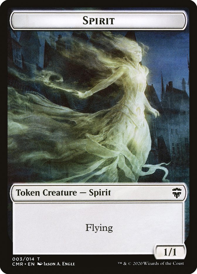 Copy (013) // Spirit Double-Sided Token [Commander Legends Tokens] | Yard's Games Ltd