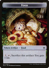 Wolf // Food (17) Double-Sided Token [Throne of Eldraine Tokens] | Yard's Games Ltd