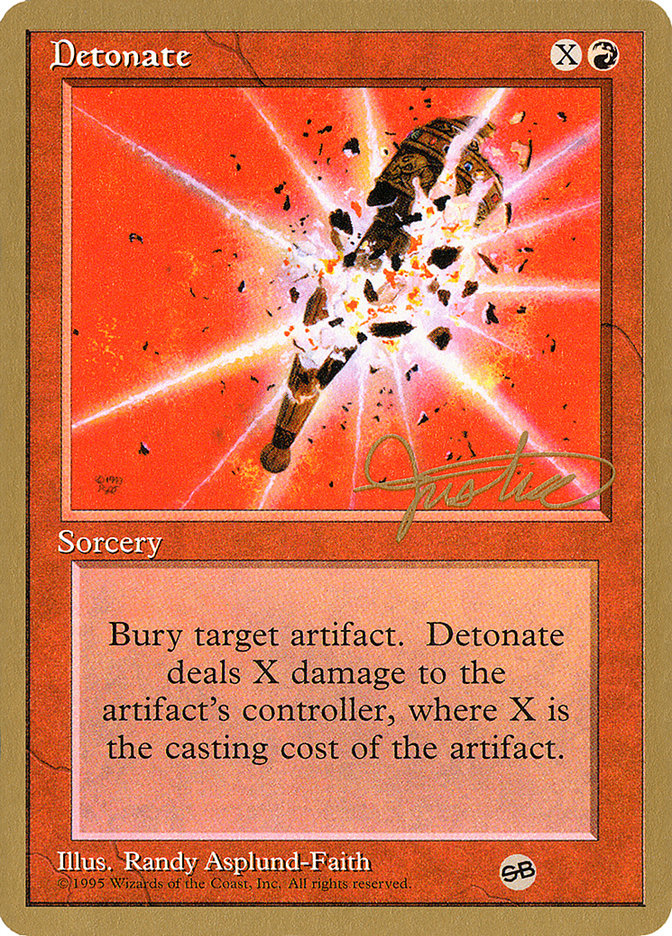 Detonate (Mark Justice) (SB) [Pro Tour Collector Set] | Yard's Games Ltd