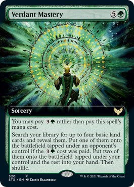 Verdant Mastery (Extended Art) [Strixhaven: School of Mages] | Yard's Games Ltd