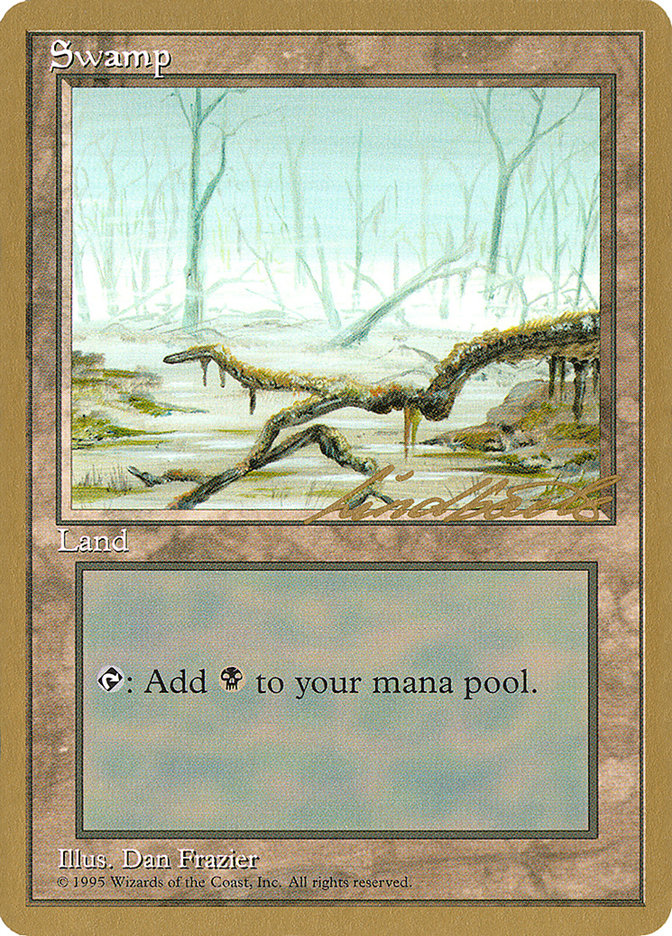 Swamp (ll372) (Leon Lindback) [Pro Tour Collector Set] | Yard's Games Ltd