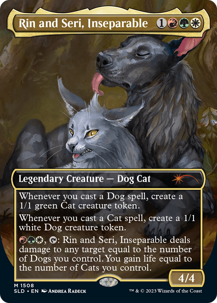 Rin and Seri, Inseparable (1508) // Rin and Seri, Inseparable [Secret Lair Commander Deck: Raining Cats and Dogs] | Yard's Games Ltd