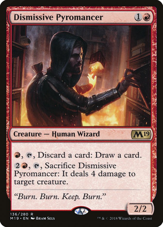 Dismissive Pyromancer [Core Set 2019] | Yard's Games Ltd