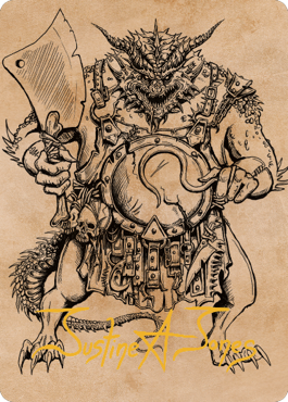 Thrakkus the Butcher Art Card (Gold-Stamped Signature) [Commander Legends: Battle for Baldur's Gate Art Series] | Yard's Games Ltd