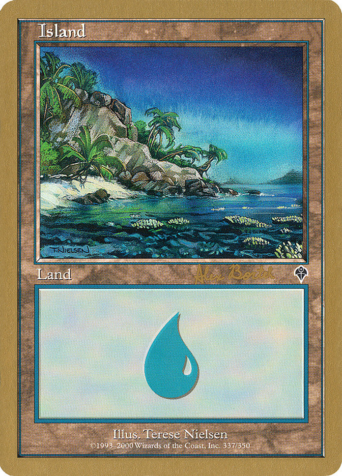 Island (ab337) (Alex Borteh) [World Championship Decks 2001] | Yard's Games Ltd