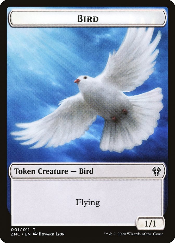 Bird // Kor Ally Double-Sided Token [Zendikar Rising Commander Tokens] | Yard's Games Ltd