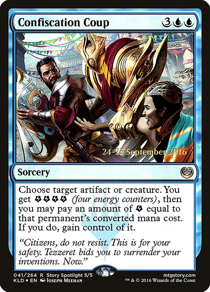 Confiscation Coup [Kaladesh Prerelease Promos] | Yard's Games Ltd