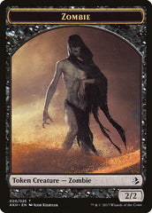 Sunscourge Champion // Zombie Double-Sided Token [Hour of Devastation Tokens] | Yard's Games Ltd