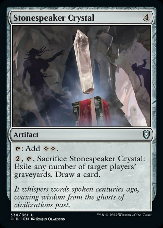 Stonespeaker Crystal [Commander Legends: Battle for Baldur's Gate] | Yard's Games Ltd